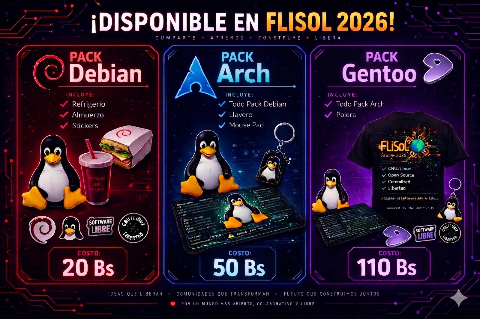 Paquetes FLISOL 2026